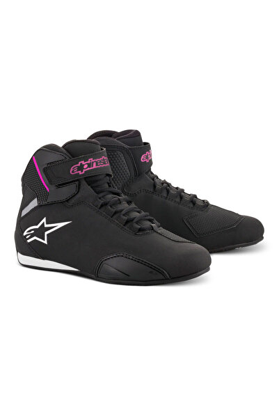 Alpinestars Stella Sektor Korumalı Kadın Motosiklet Botu Siyah Fuşya