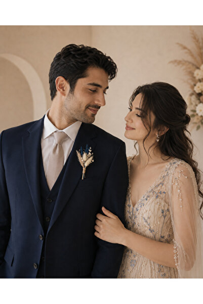 Mabeya 1 زهرة ياقة للعريس، زهرة للإشبين
