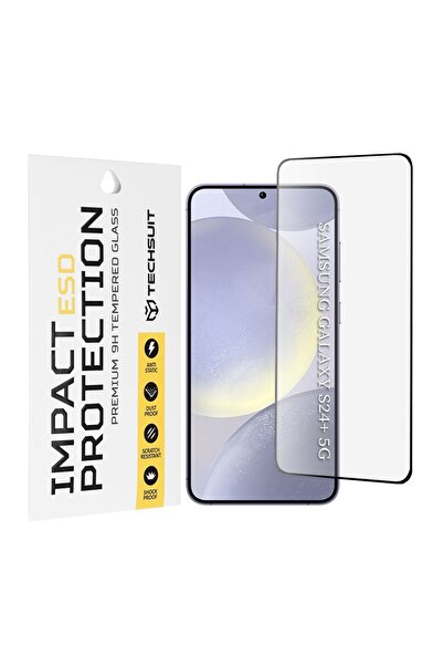 Techsuit Protector de ecran Samsung Galaxy S24 Plus - Sticlă ESD - Negru