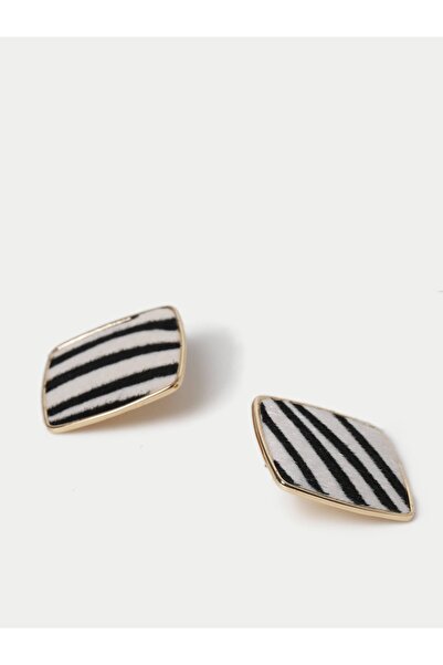 Marks & Spencer Zebra Desenli Küpe