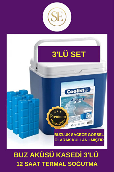 SERCAN ONLİNE # EXCLUSİVE Buz Aküsü Kasedi 3'lü Uzun Süre Sıcağa Güneşe Isıya...