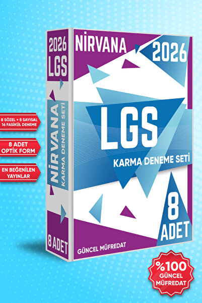 Fenomen Yayıncılık 2026 LGS 8.SINIF Nirvana Karma Deneme Seti 8 Farklı Yayın