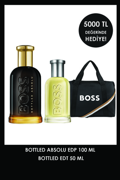 BOSS Bottled Absolu EDP 100 ml & Bottled EDT 50 ml Erkek Parfüm ve Çanta