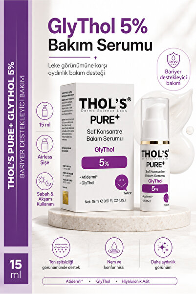 THOLS TB74 PURE+ %5 GlyThol Cilt Tonu Eşitleyici ve Siyah Nokta Karşıtı Konsa...