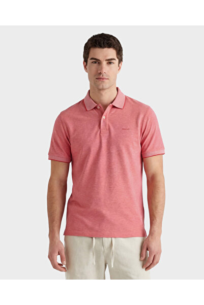 Gant Erkek Kırmızı Regular Fit Polo Yaka T-Shirt