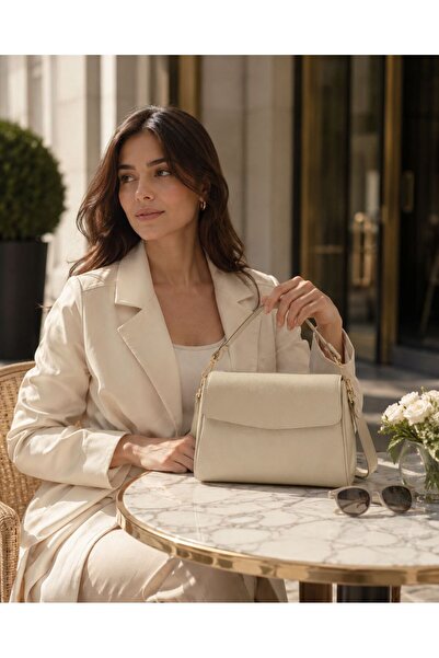MAGNORA Geanta dama din piele crossbody cu clapa