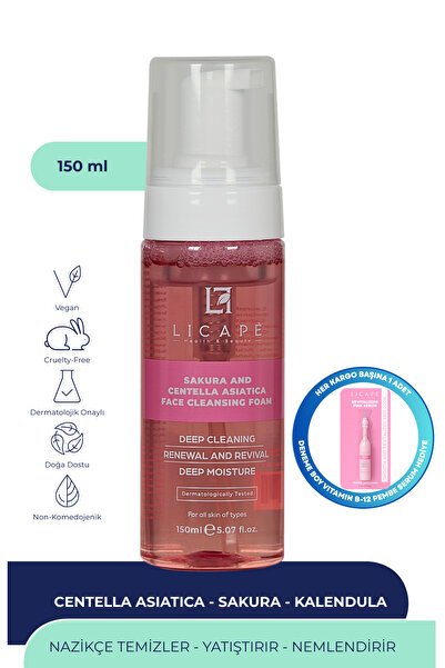 Licape Sakura And Centella Acitica Facial Cleansing Foam 150ml