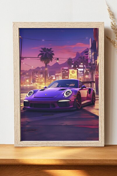 Luna Marissa Αφίσα Porsche - Αφίσα αυτοκινήτου από γυαλιστερό χαρτί χωρίς πλα...