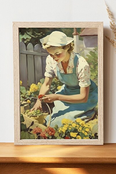 Luna Marissa Vintage αφίσα κηπουρικής - Χοντρό χαρτί χωρίς πλαίσιο, ψηφιακή δ...