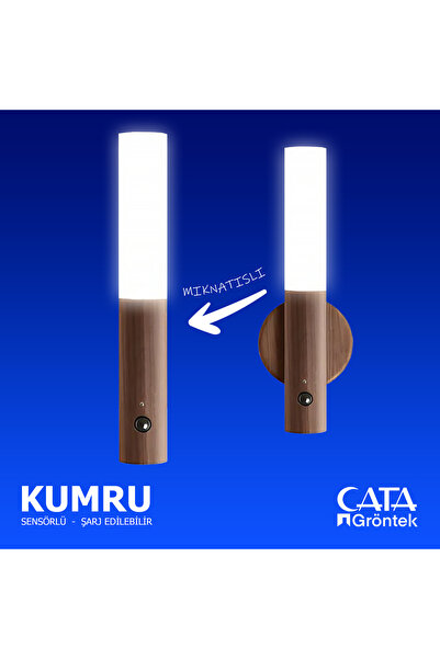 Cata KUMRU MIKNATISLI SENSÖRLÜ ŞARJLI LED APLİK