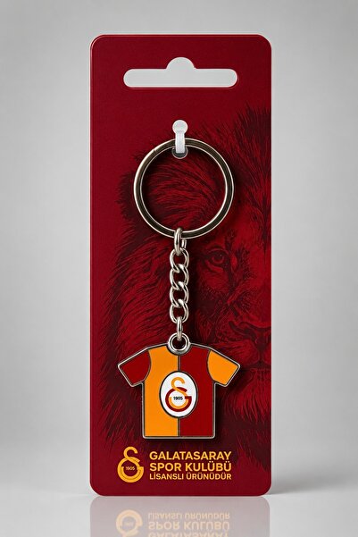 Galatasaray Breloc metalic cu design fragmentat, licențiat de x Dekomus, cu c...