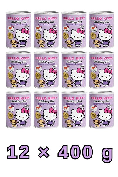 Hello Kitty Adult Dog Beef (400g) ×12 Cans : Supports strength & energy, soft...
