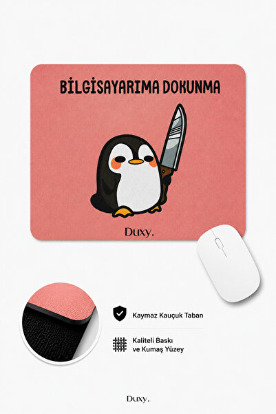 Duxy Mouse pad cu model amuzant, 23x19 cm, bază anti-alunecare, confortabil ș...