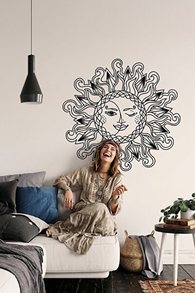 Kt Grup Bohem Güneş Salon Oturma Odası Ve Antre Modern Duvar Sticker