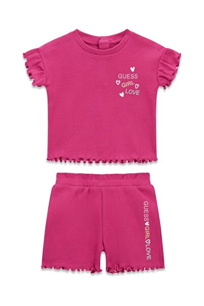 Guess SET RIB SS T-SHIRT + RIB SHORT