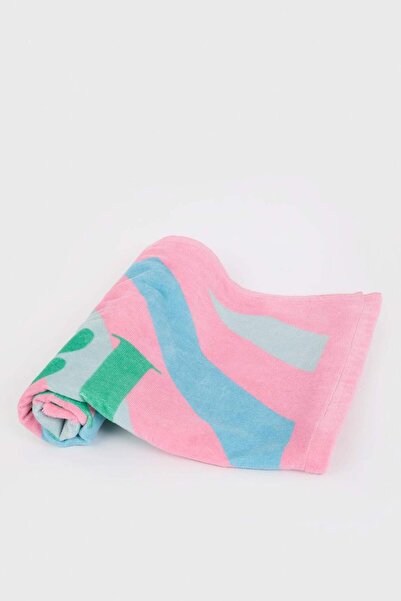 DeFacto Women's Printed Cotton Beach Towel E7908Ax25Sm