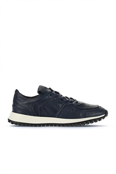 Bueno Shoes حذاء رياضي رجالي من الجلد باللون الأزرق 16ma8105