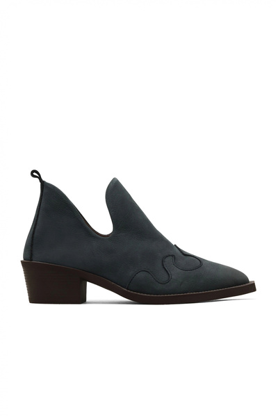 Bueno Shoes Cizme cu toc pentru femei, albastru bleumarin, din nubuc 01wd4001