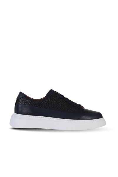 Bueno Shoes حذاء رياضي رجالي من الجلد باللون الأزرق الداكن 43ma2557734