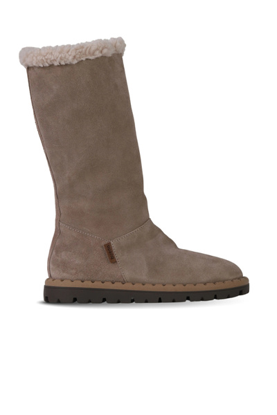 Bueno Shoes Gray Suede Women's Flat Boots 01Wf3906