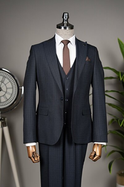 Terzi Ayhan Classics Vest Suit Navy Blue