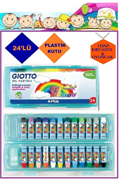 Giotto Pastel Boya Plastik Kutu 24'lü