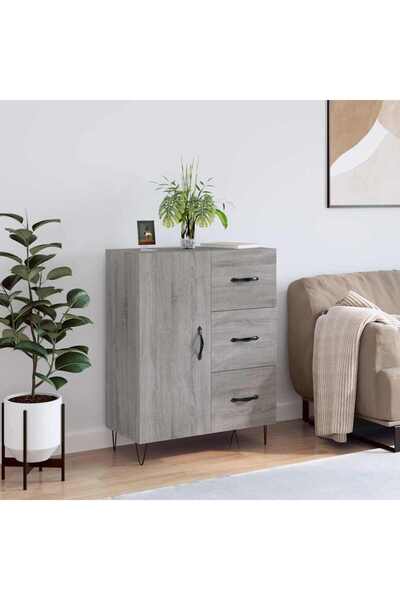 Concept Servantă, gri sonoma, 69,5x34x90 cm, lemn compozit