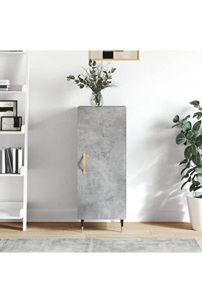 Concept Servantă, gri beton, 34,5x34x90 cm, lemn compozit