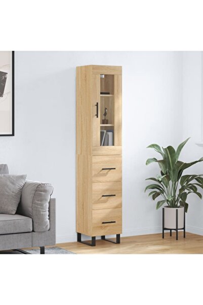 Concept Dulap înalt, stejar sonoma, 34,5x34x180 cm, lemn prelucrat