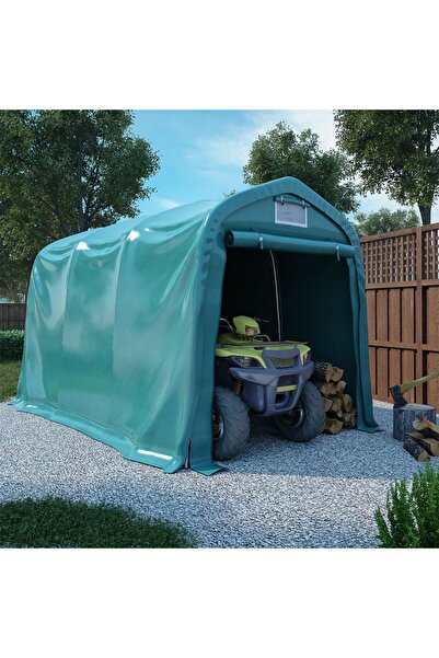 Concept Cort de garaj, verde, 2,4 x 3,6 m, PVC