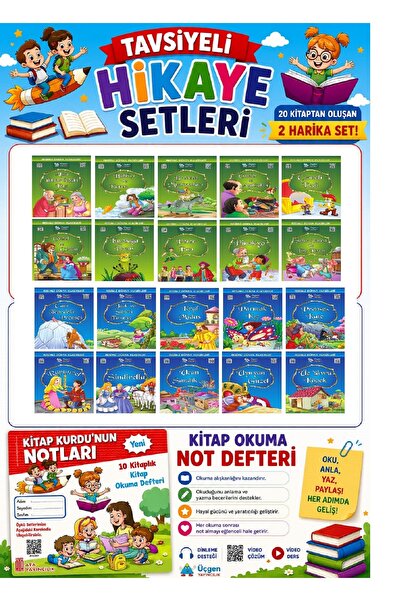 Üçgen Yayıncılık 1.ve 2.sınıflar Için Resimli Dünya Klasikleri 2-3 (20 Kitap)...