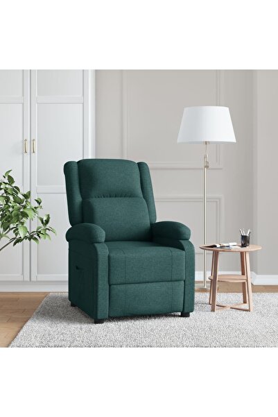 Concept Fotoliu rabatabil, verde închis, material textil