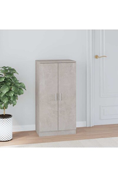 Concept Pantofar, gri beton, 55x35x108 cm, lemn prelucrat