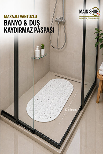 MAİN SHOP Cabină de duș anti-alunecare Covoraș de baie și duș lipit cu ventuz...