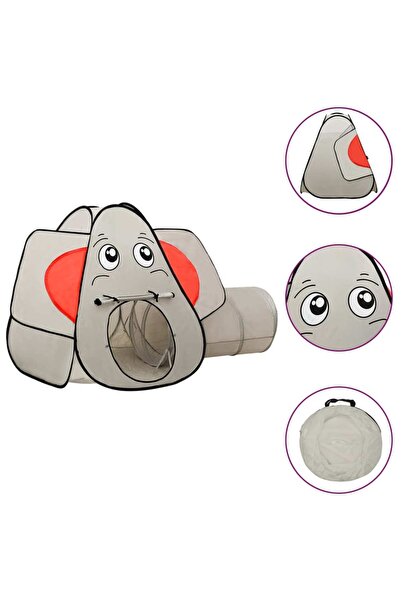 Concept Cort de joacă elefant pentru copii 250 bile, gri, 174x86x101 cm