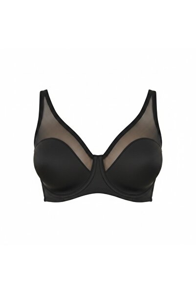 Le Jardin 9200-c Tül Kaplı Soft Cup Sütyen Siyah