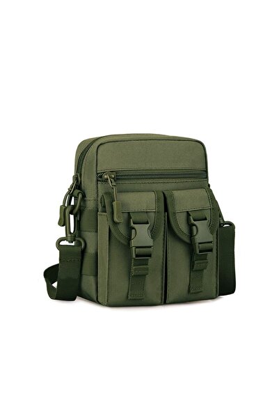 Protector Plus Geantă tactică mică cu curea de umăr, verde kaki - Casual pent...