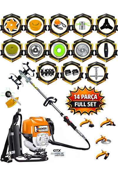 Wacker Pro Germany 10 In 1 Formula Series 20 Hp Sırt Tipi Tırpan Akrobat Çapa...