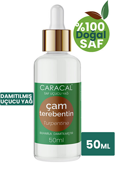 caracal 50 مل من زيت تربنتين الصنوبري الطبيعي النقي 100%، زيت عطري خالٍ من ال...