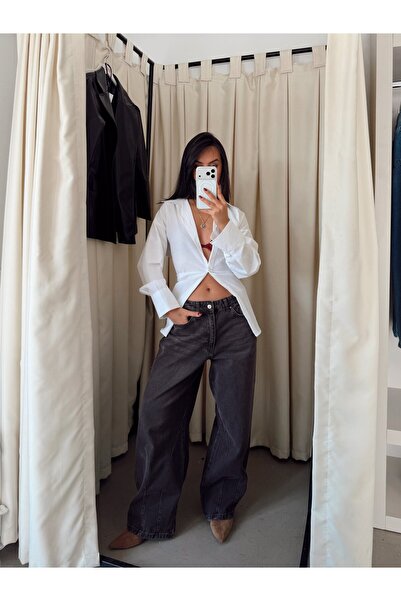 myd Mom jeans sa duplim manžetama - Smeđe