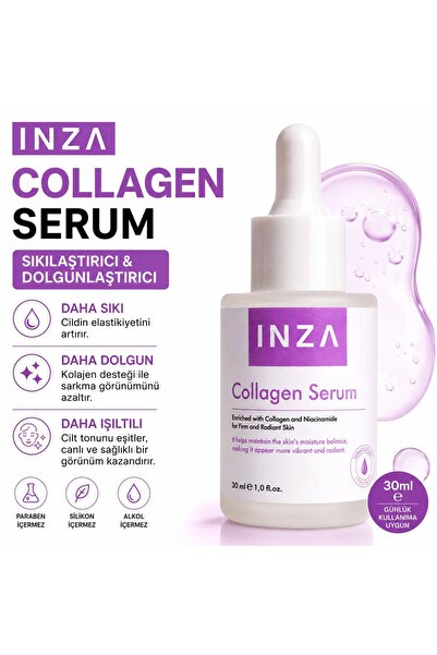 ınza Collagen Serum – Nem Dengeleyici & Sıkılaştırıcı Cilt Serumu (30 ML)