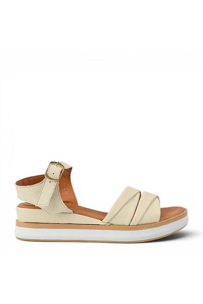 Anna Viotti Sandale casual, femei, ANNA VIOTTI, D58-2519 crem, piele 36