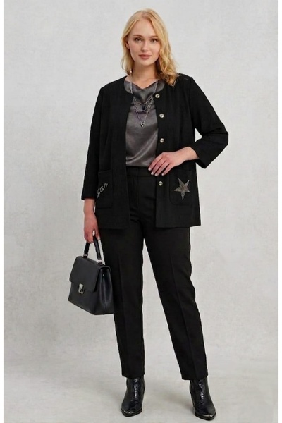 MAXLEVEL MODA ΜΑΥΡΟ ΜΠΟΥΦΑΝ ΜΕ ΓΙΑΚΑ ΚΑΙ ΠΕΡΙΓΡΑΜΜΑΤΑ ΑΠΟ ΠΕΤΡΑ, ΜΕΓΑΛΟ ΜΕΓΕΘ...