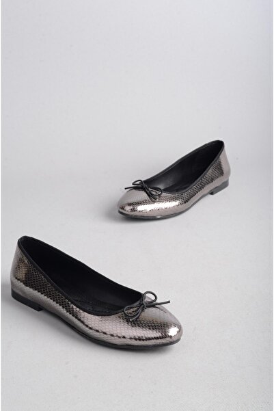 SEÇ KUNDURA Select 097 babet shoe platinum snake