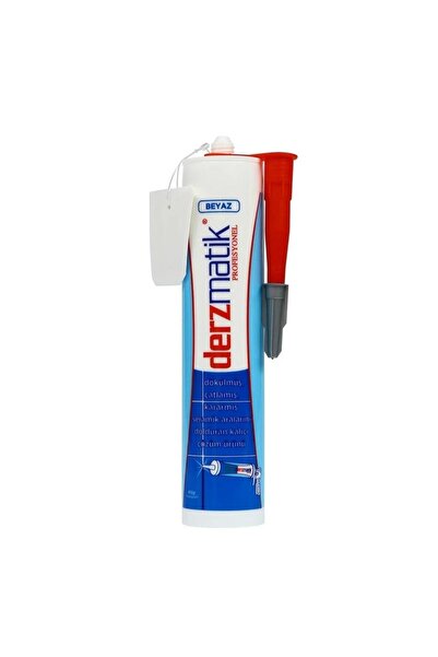 Derzmatik Profesyonel Derz Silikon Kartuş 450gr Renk Seçenekli Beyaz