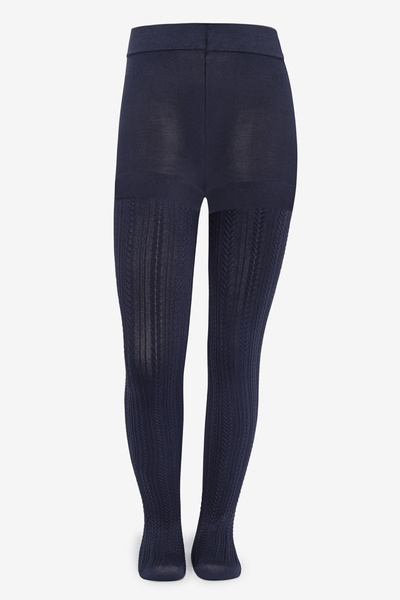 Penti Hübsche gestrickte marineblaue Strumpfhose für Mädchen