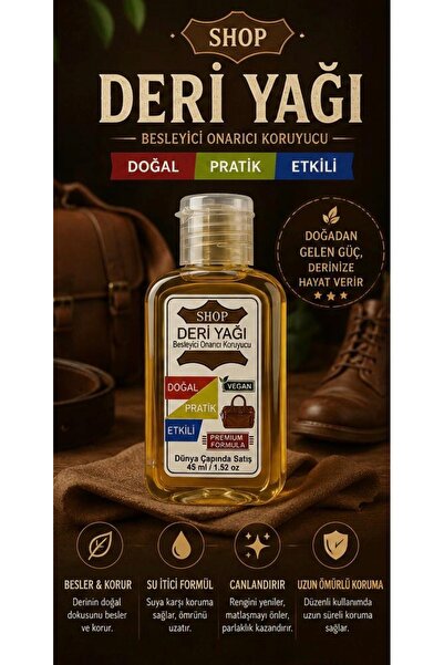 shop Deri Eşya Yağı 45 Ml Cüzdan, Kemer, Ceket, Sandalet, Bot, Ayakkabı, Eldi...