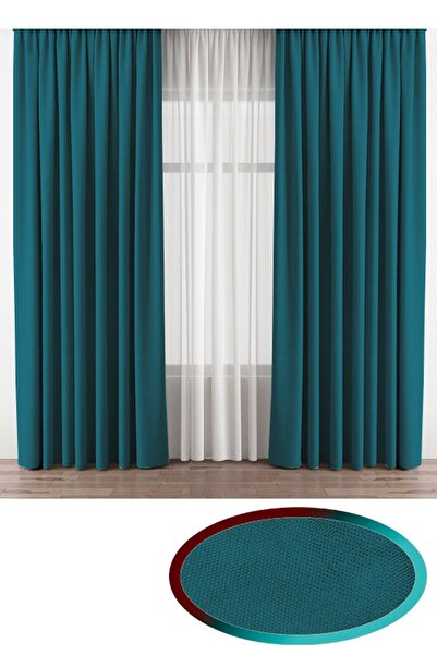 İ.D İpek Dokuma Petrol Blue Velvety Fabric Extrafor Drawstring 1St Grade Qual...