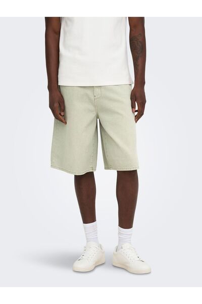 Only & Sons Jeans-Shorts ONSCARL Mid Rise Ballon Schnitt Shorts