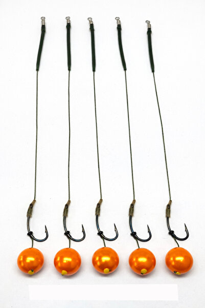sr sazanrig 14 mm Batan Efsane Janjan Boncuklu Hazır Rig Takımı (5' Lİ SET)